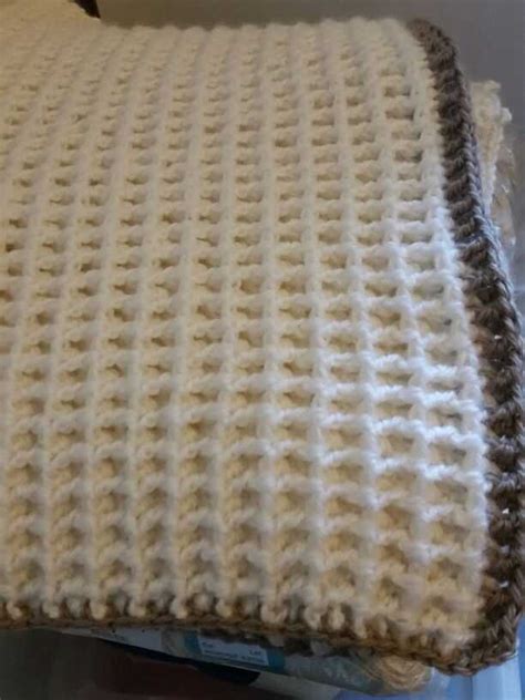Knitting Pattern For Waffle Blanket
