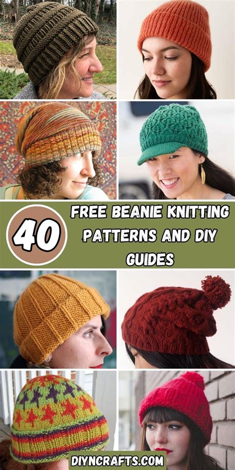 Knitting Patterns Free Beanie Hats