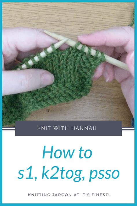 knitting stitches psso