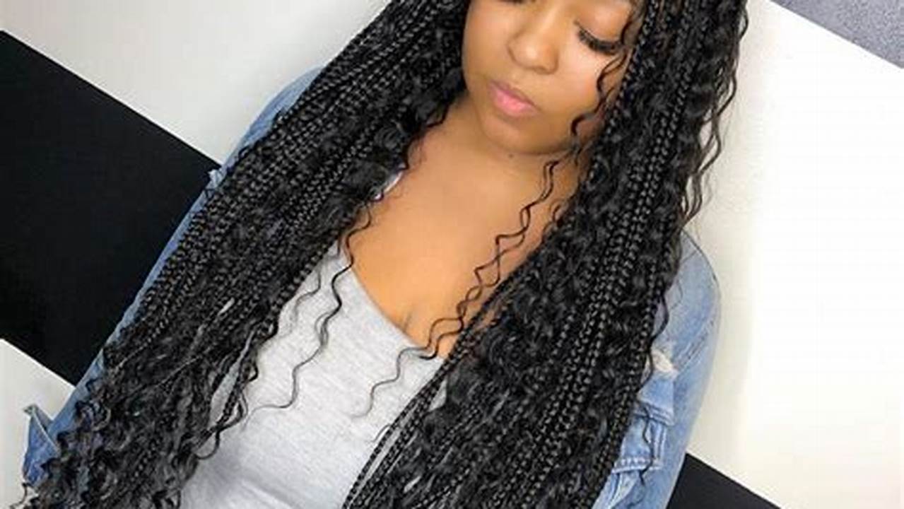 Unlock the Secrets of Knotless Box Braids with Curls Coming Out: A Styling Revelation