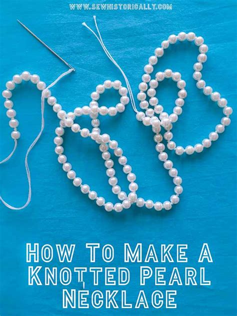 knotted pearl necklace pattern
