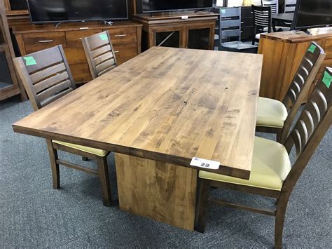 knotty pine dining room table