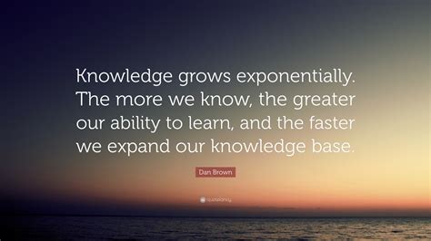 Image of knowledge and growth quote