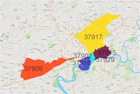 Knoxville Area Zip Codes
