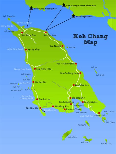 Koh Kood in Thailand Lage und Karten www.kochang.info