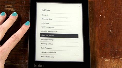 Kobo Ereader Sleeping