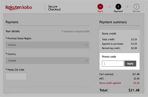 Kobo First Purchase Promo Code