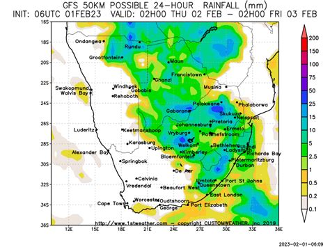 kobus botha 6 day weather