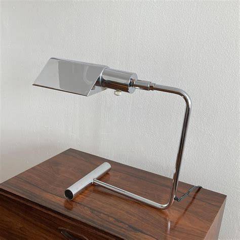 Koch & Lowy Modernist Polished Chrome Floor LampsNYShowplace