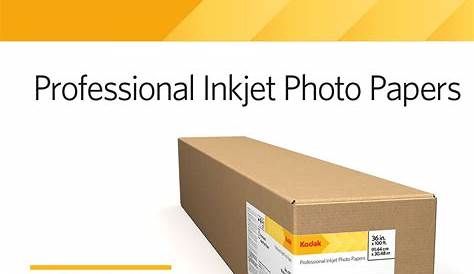 Kodak Lustre Paper Professional Inkjet Luster Photo KPRO8511L B&H