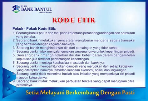 kode etik pegawai bank indonesia