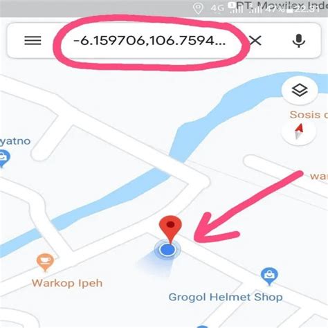 Kode Wilayah di Google Maps