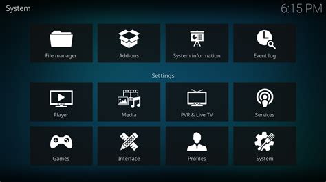 Kodi Settings