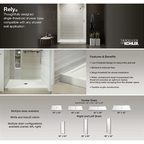 Kohler Rely Shower Base Installation