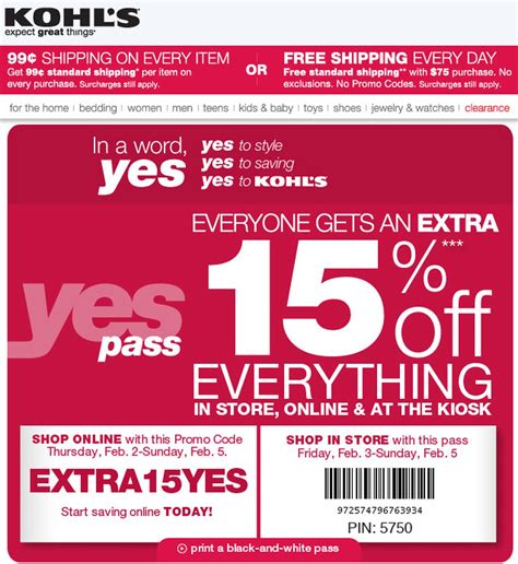 Kohl’s: Get 15% Off Your Entire Purchase Now!