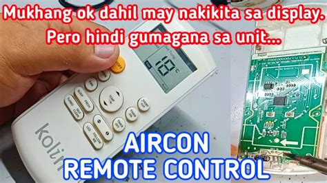 Kolin Aircon Remote Control Not Working