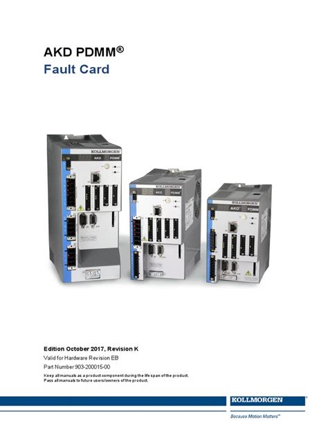 Fault F421 AKD