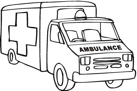 kolorowanka do druku ambulans
