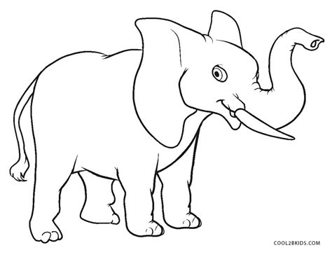 kolorowanka słoń duży