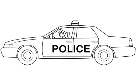 kolorowanka wóz policyjny