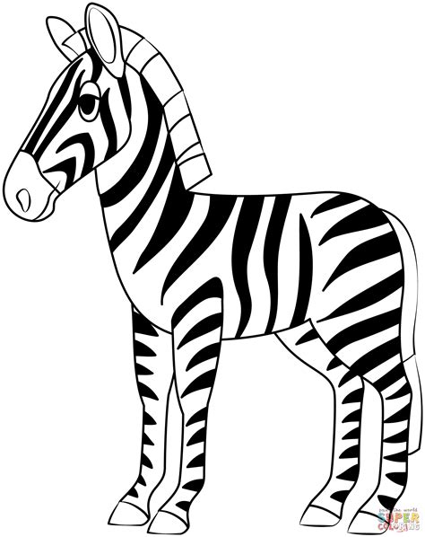 kolorowanka zebra