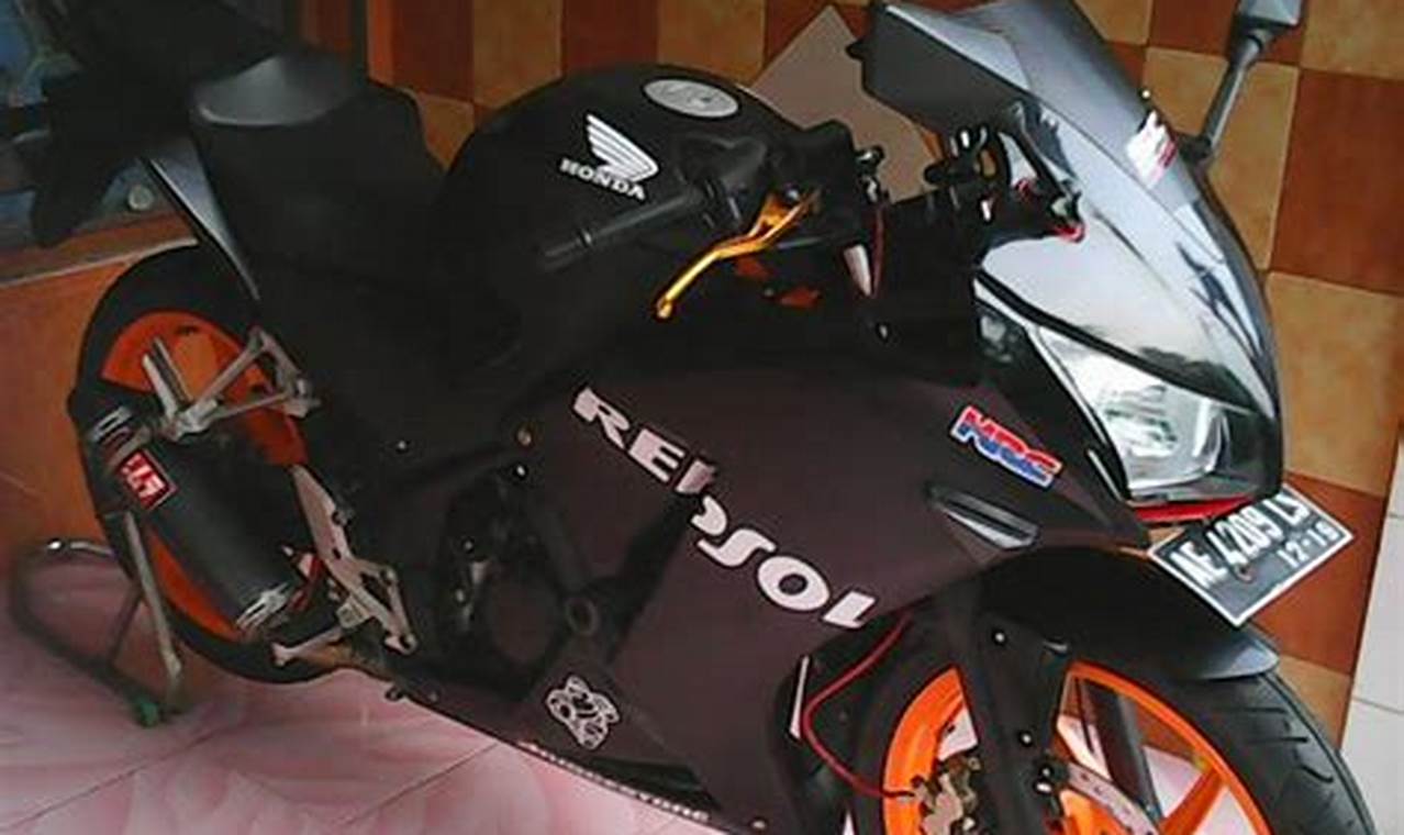 kombinasi warna hitam doff untuk motor