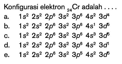 Konfigurasi Elektron 24Cr: Kelebihan, Kekurangan, dan Penjelasan Detail
