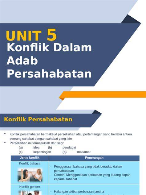 Konflik Persahabatan