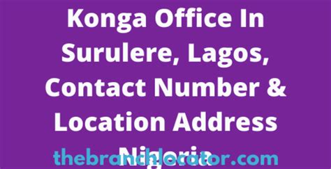 konga head office address in lagos