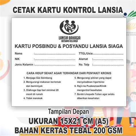 Kontrol Kondisi Kesehatan Lansia