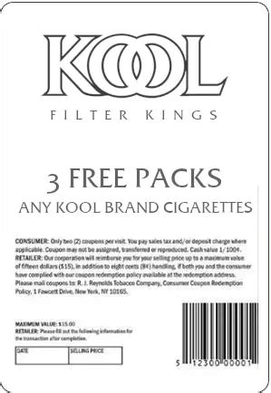 kool cigarette coupons