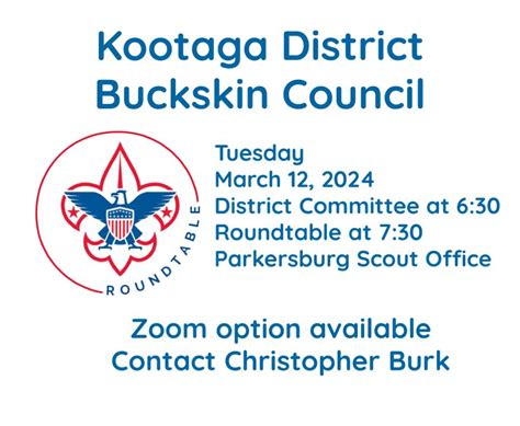 kootaga district buckskin council