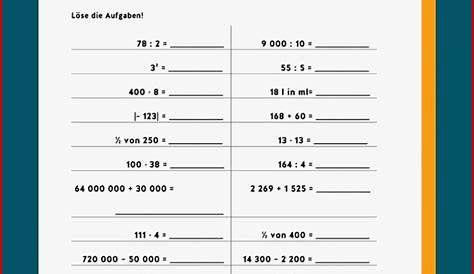 Sekundarstufe Unterrichtsmaterial Mathematik Kopfrechnen