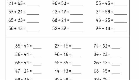 the printable worksheet for adding numbers to one digit number, and two