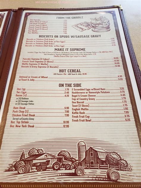 Kopper Kettle Cafe Menu