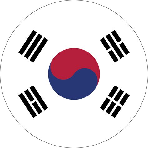 korea flag circle png