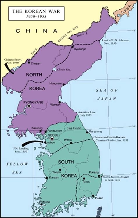 Map Korea War
