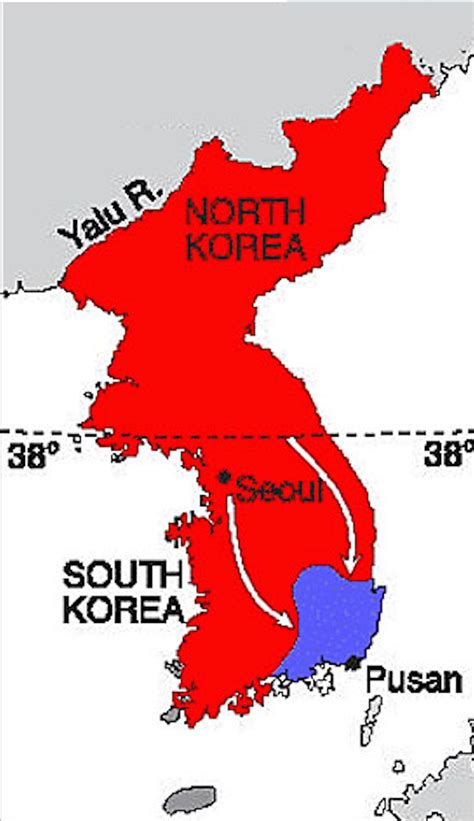 Map Korea War