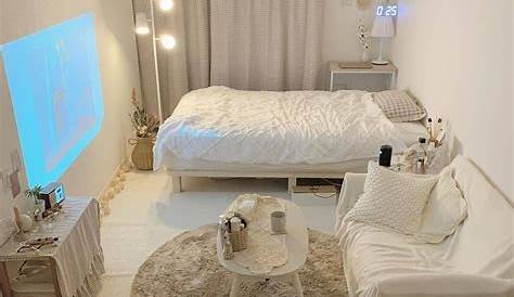 korean bedroom aesthetic room decor seoul beige coffee cream milk ideas