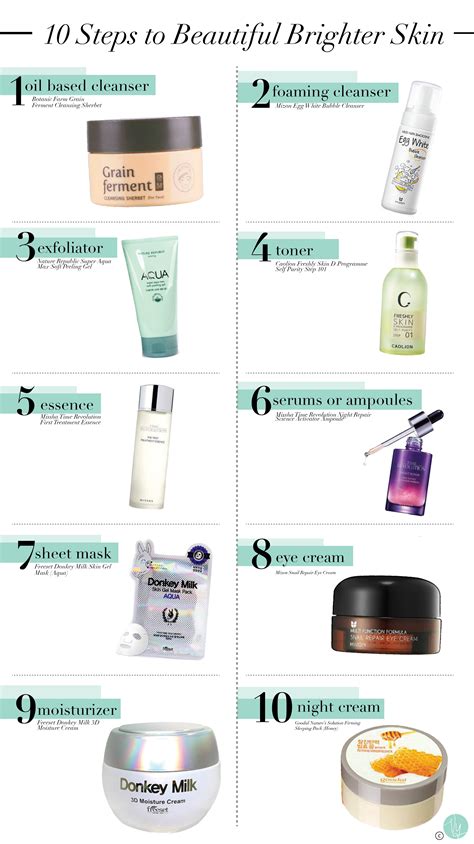The 10 Step Korean Skincare Routine [Infographic] Hot Beauty Health