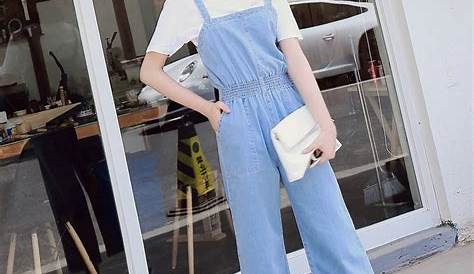 Korean street style casual Ulzzang fashion loose jumpsuit on Storenvy