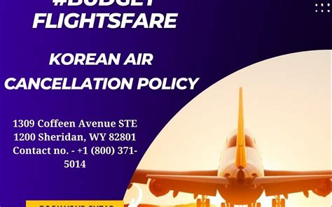 korean air flight cancellation policy
