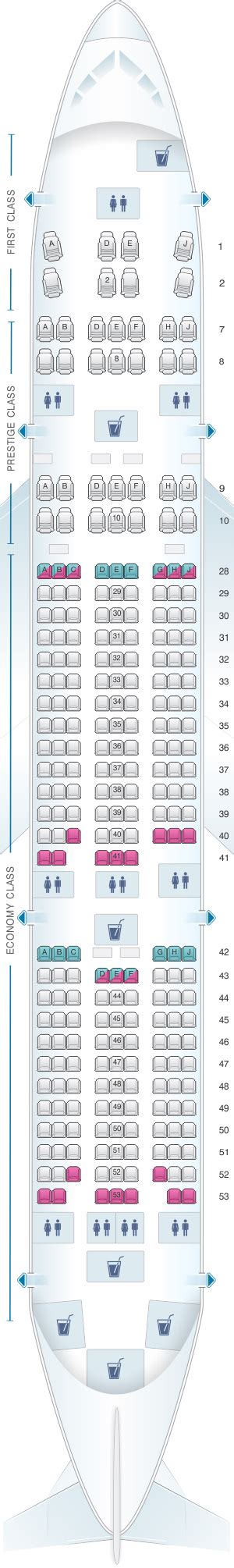 korean air seat map boeing 777 200