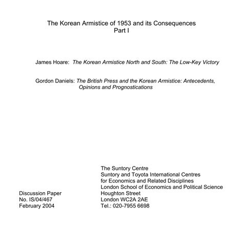 korean armistice agreement pdf