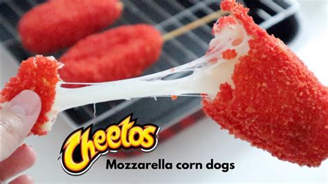 korean corn dog hot cheetos