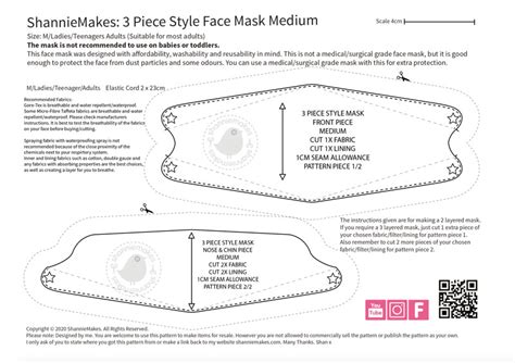 Korean Face Mask Pattern