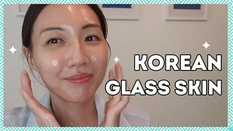 korean glass skin routine naturally at home