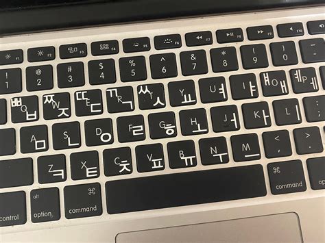 korean keyboard layout stickers