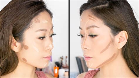 Korean makeup contouring