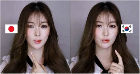 korean vs japanese facial features